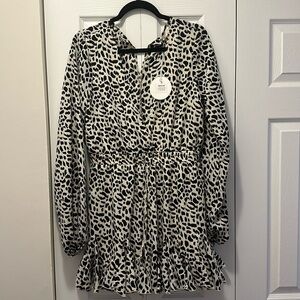 Luxxel New with tags, black and ivory mini dress.